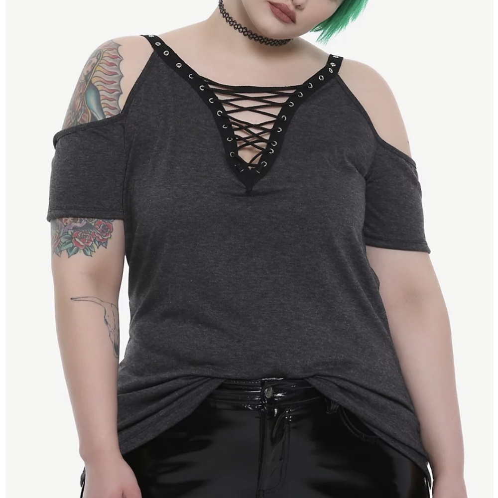 Hot Topic Cold Shoulder Top